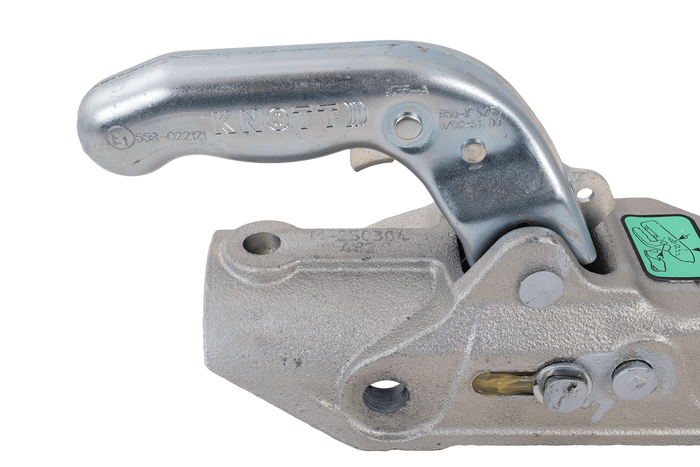 Kulové tažné zařízení KNOTT K35-A pro přívěs o hmotnosti 3500 kg s ojí o průměru 50 mm, litinové