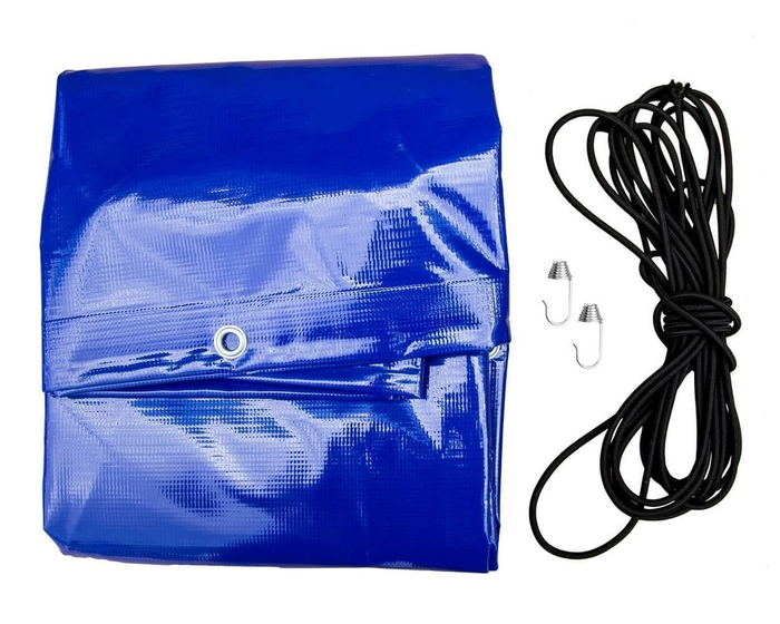 UNITRAILER plochá modrá plachta na přívěs 264x150 cm GARDEN 265 KIPP a EXPERT 2615