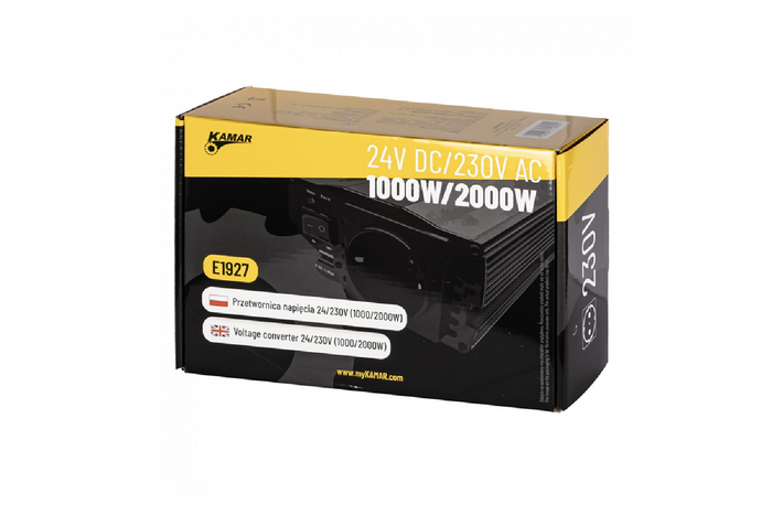 Měnič napětí 24V/230V (1000/2000W) KAMAR E1927