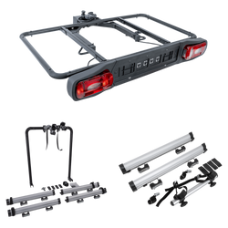 Plošina Inter Pack Re-Cargo pro montáž na tažné zařízení + adaptér pro přepravu 3 kol