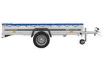 Lehký přívěs 264x125 UNITRAILER GARDEN 264 KIPP s rámem H-0 a modrým krytem