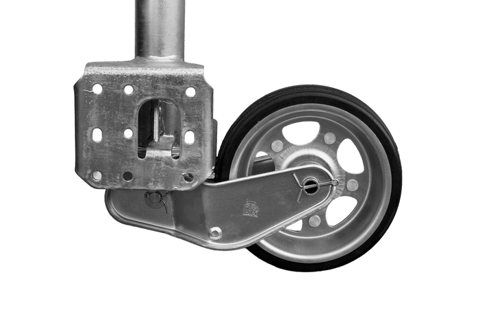 Automatické opěrné kolo UNITRAILER s rukojetí 500 kg 60 mm 660-904 mm