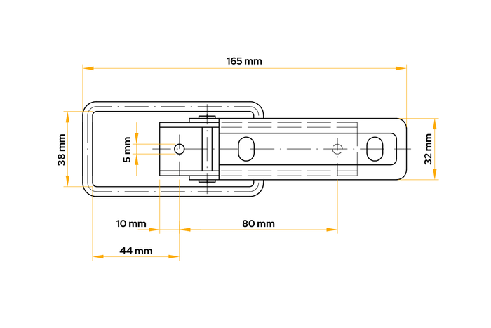 Boční hák pro přívěs WINTERHOFF BV 10-2