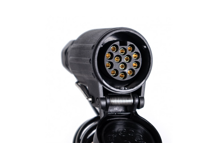 KAMAR E1384 spirálový elektrický kabel 3m 12V zástrčka/zásuvka 13PIN