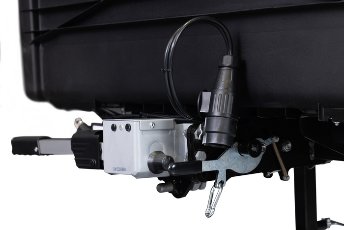 Tažný box Camper Alpha černý (krátký) - nosič na tažné zařízení