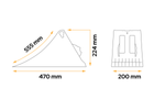 Klín pod kola PLASTEX výška: 224 mm
