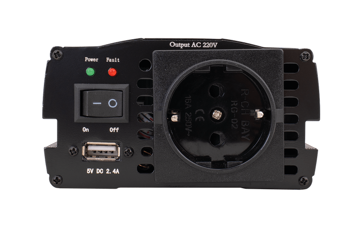 Měnič napětí 24V/230V (600/1200W) KAMAR E1925