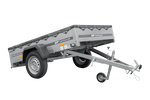 Přívěs za auto 200x125 UNITRAILER GARDEN 201 KIPP s rámem H-0 a šedým krytem