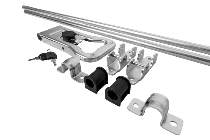 Zamykací závora pro kontejnerový přívěs STEELPRESS ZD-03 V.3, zámek dveří 3000 mm