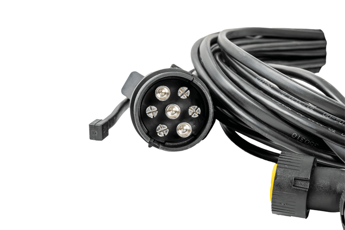ASPÖCK elektroinstalační svazek přívěsu 4,5 m 7 PIN bajonety 2x 5 PIN