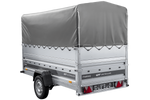 Lehký přívěs na pružinách 264x125 UNITRAILER FORCE 264/R KIPP s bočnicemi BIS, rámem H-800 a šedým krytem