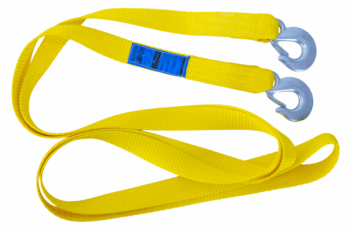 Tažné lano s háky Tažný popruh UNITRAILER 5m/50mm/7,5t žlutý