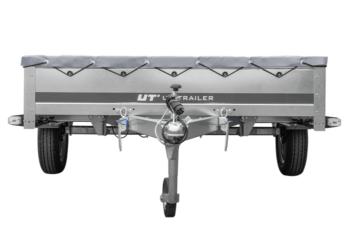 Přívěs pro auto 264x150 UNITRAILER GARDEN 265 KIPP s rámem H-0 a šedou plachtou