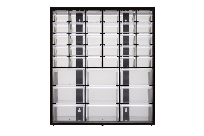 Dílenský organizér s 39 zásuvkami STANLEY OPP skříňka 367x435mm