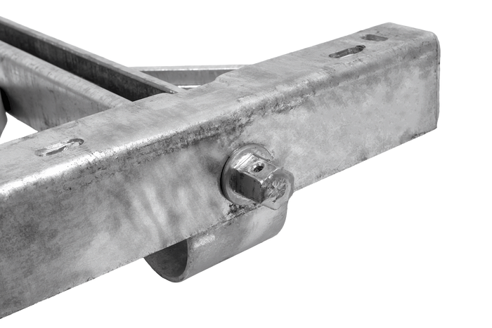 KNOTT 6X1197.007 výsuvný rohový stabilizátor pro přívěs 1100 kg 498 mm