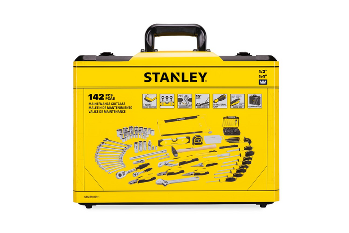 Servisní sada STANLEY STMT98109-1, kufřík s nářadím, 142 dílů.