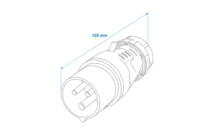 Zástrčka CEE 16A 230V ProPlus 373500 samec, kempingová