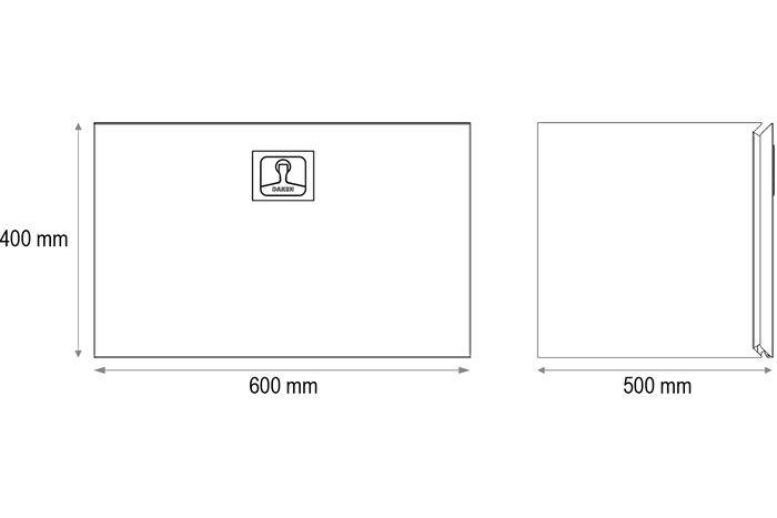 DAKEN box na nářadí 8Z2320 Z23 600x400x500mm 108l