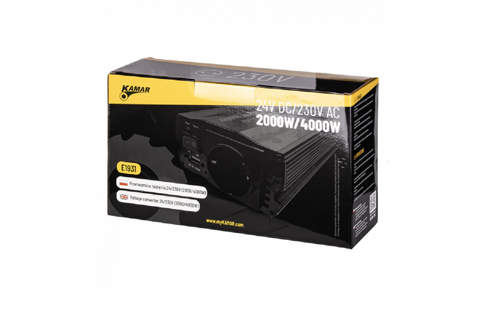 Měnič napětí 24V/230V (2000/4000W) KAMAR E1931