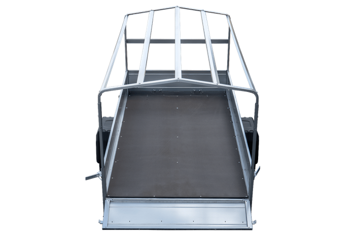 Lehký přívěs 264x125 UNITRAILER GARDEN 264 KIPP s rámem H-800 a modrým krytem