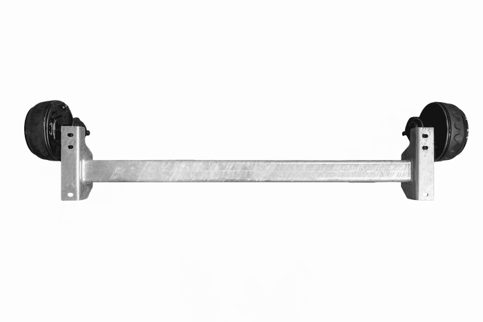 Brzděná náprava KNOTT VGB13M pro přívěs/nosič automobilů 1350 kg 1200 mm 1550 mm 5x112