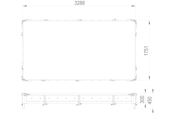 Hliníkové bočnice OUTLET BIS H-300 pro přívěsy TEMARED TRANSPORTER 3217/2 a HOCHLADER 320/2 
