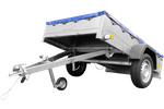 Lehký přívěs 200x125 UNITRAILER GARDEN 201 KIPP s modrým krytem