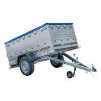 Přívěs Garden Trailer 200 KIPP s BIS bočnicemi a modrou plachtou