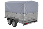 Lehký přívěs 264x150 UNITRAILER GARDEN 265/2 KIPP s bočnicemi BIS, rámem H-800 a šedým krytem