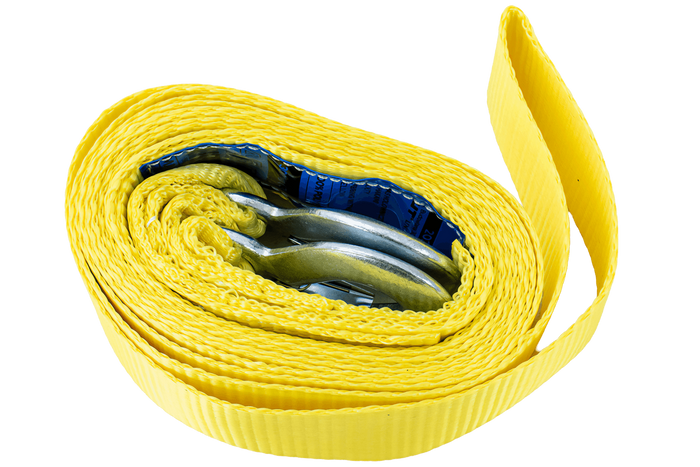 Tažné lano s háky Tažný popruh UNITRAILER 4,5m/50mm/3t žlutý