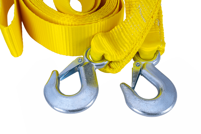 Tažné lano s háky Tažný popruh UNITRAILER 5m/50mm/4t žlutý