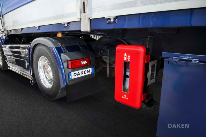 Box na hasicí přístroj 9/12kg DAKEN 82190 REGON 865x335x240mm červená