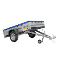 Lehký přívěs 200x125 UNITRAILER GARDEN 201 KIPP s modrým krytem
