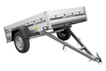 Přívěs s hliníkovými bočnicemi 200x125 Unitrailer Garden 201 KIPP ALU