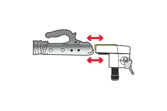 Ochrana koule tažného zařízení LAMP 65404 univerzální zámek