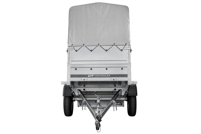 Lehký přívěs 200x106 UNITRAILER GARDEN 200 KIPP s bočnicemi BIS, rámem H-800 a šedým krytem