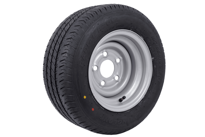 OUTLET Vyztužené kolo pro přívěs PNEUMATIKY LINGLONG 195/55 R10C 98/96N RÁFEK UNITRAILER 6Jx10" 5x112 ET:-4