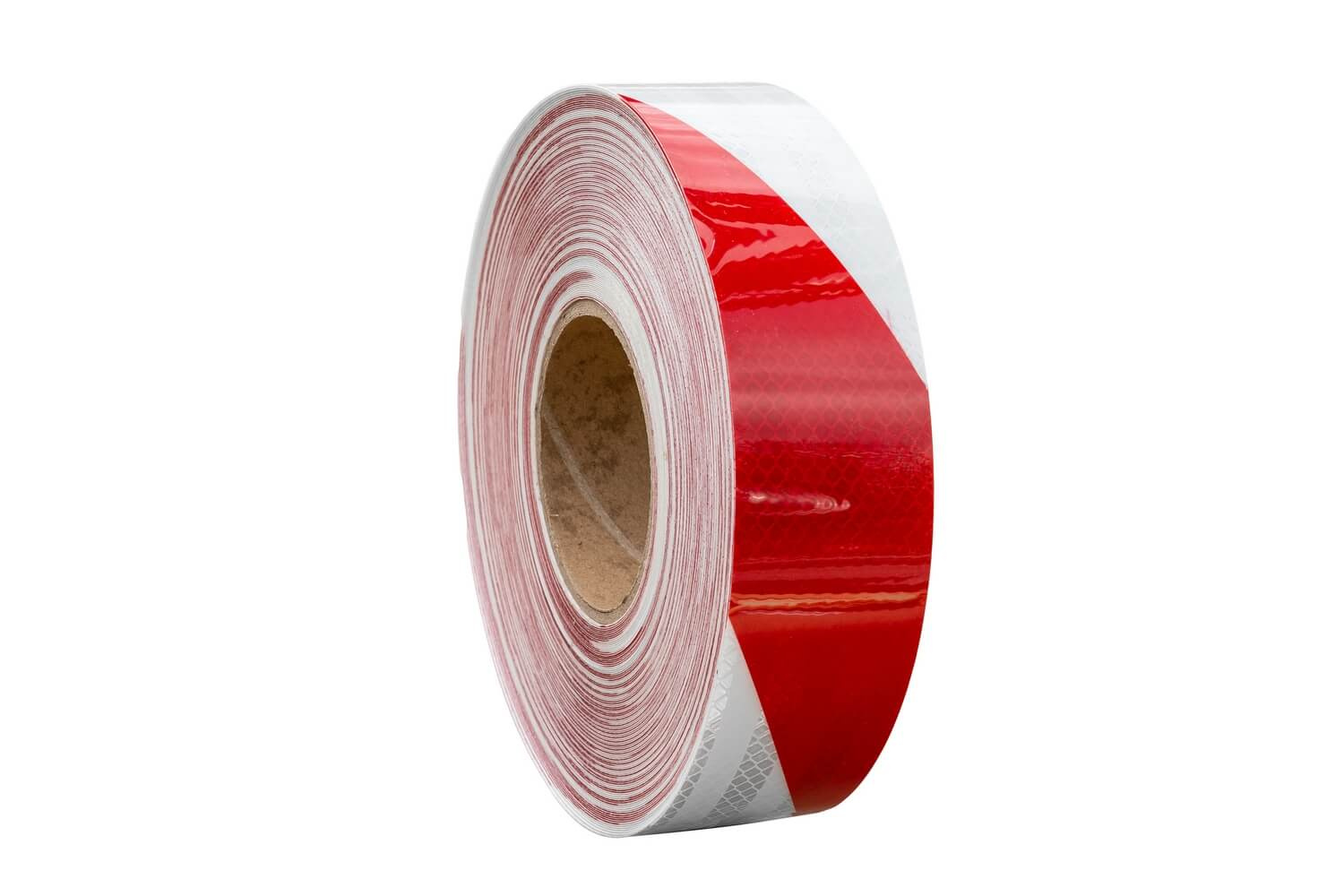 Reflexní páska samolepící bílo-červená - 1 metr