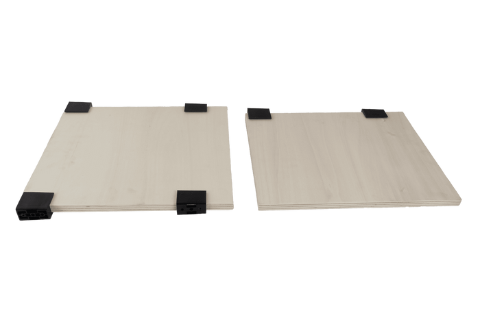 Sada dvou polic pro bednu na nářadí DAKEN ARKA 81209, přihrádka 430x380mm a 430x340mm