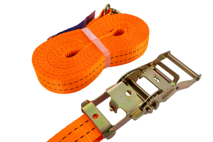 Sada čtyř oranžových přepravních pásů UNITRAILER 10m/35mm/2t s napínákem