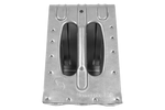 Klín pod kolo KNOTT G36, výška: 150 mm, kovový