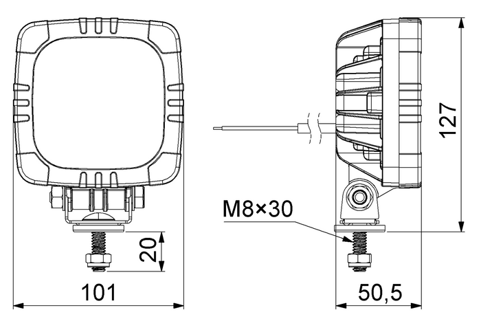 Pracovní lampa HORPOL LRD2679 15xLED 1000lm