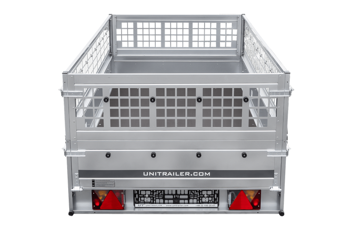 Jednonápravový přívěs 264x125 UNITRAILER GARDEN 264 KIPP s pletivovými bočnicemi
