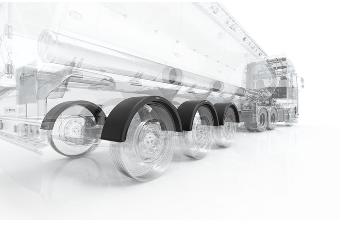 Blatník pro přívěs 19,5-22,5" DOMAR DK1575 podběh kola 1300/430 mm