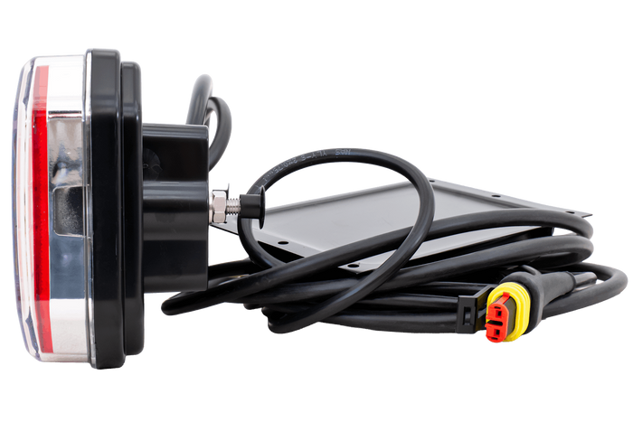 Zadní LED světlo WAŚ W150DD, univerzální, 6 funkcí 