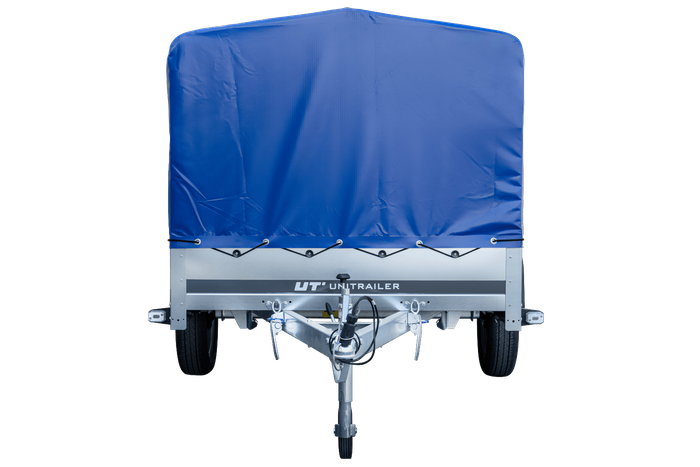 Lehký přívěs 264x125 UNITRAILER GARDEN 264 KIPP s rámem H-800 a modrým krytem