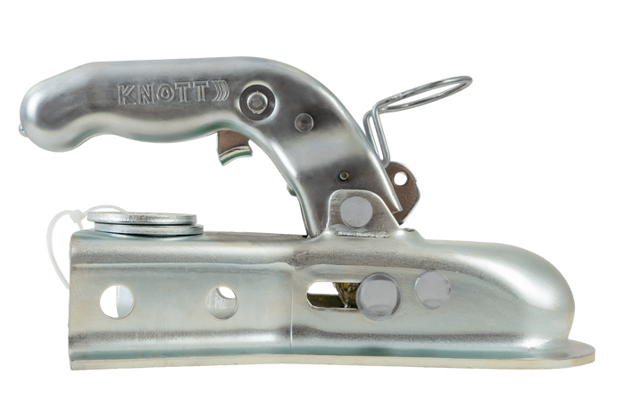 Kulové tažné zařízení KNOTT 6E0176.001 pro přívěs o hmotnosti 750 kg s ojí typu V