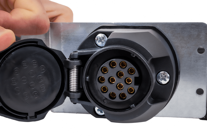 Elektrická instalace MANTES, kabeláž pro přívěs na loď, 11,67 m, 13PINOVÁ zástrčka, 2x 5PINOVÉ bajonety