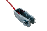 Nouzové bezpečnostní lano KNOTT breakaway s karabinou 1200 mm