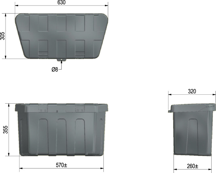 Box na nářadí DE HAAN PROFIBOX PLUS 630x350x300mm
